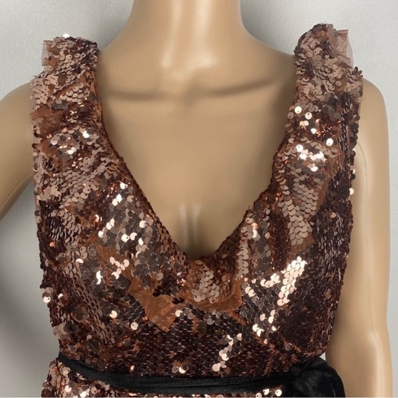 NEW FREE PEOPLE SEQUIN MINI DRESS - Picture 4 of 9